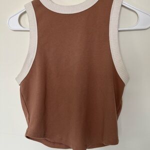 Wild Fable Brown Crop Tank Top